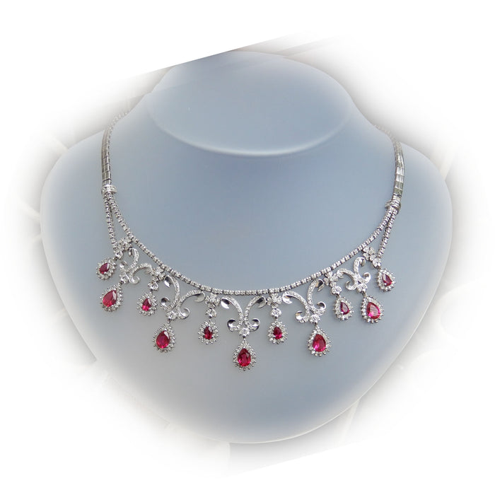 Parure, Diamant, 18K Witgoud